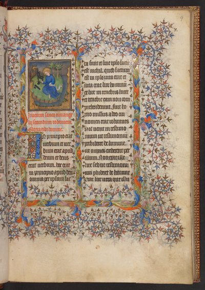Book of Hours, Add MS 32454 f.9r, France by French School