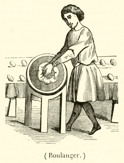 Baker (engraving) by French School