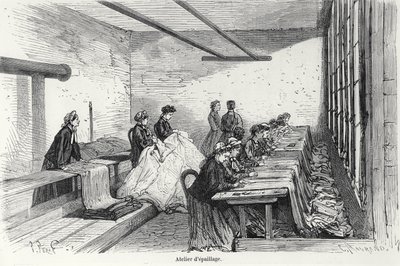 Bouterel Dyeing Workshop at Clichy, from Turgan, Paris, 1874 by French School