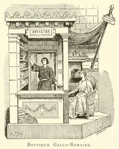 Gallo-Roman Shop by French School