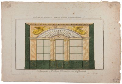 Boutique of M. Lescot, Pharmacist, rue de Gramont, Paris by French School