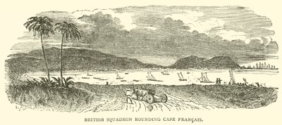 British Squadron rounding Cape Francais by French School
