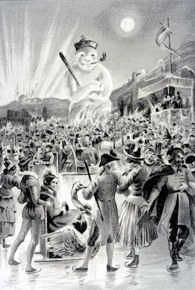 Budapest, Illustration from The Snow Man by George Sand, 1887 by French School
