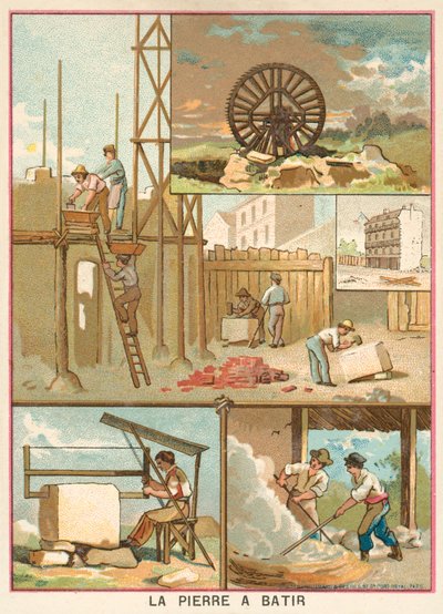 Building stone by French School