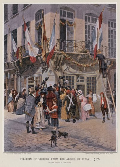 Bulletin of Victory from the Armies of Italy by French School
