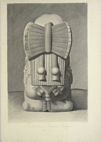 Bust of an Aztec Priestess, illustration from 