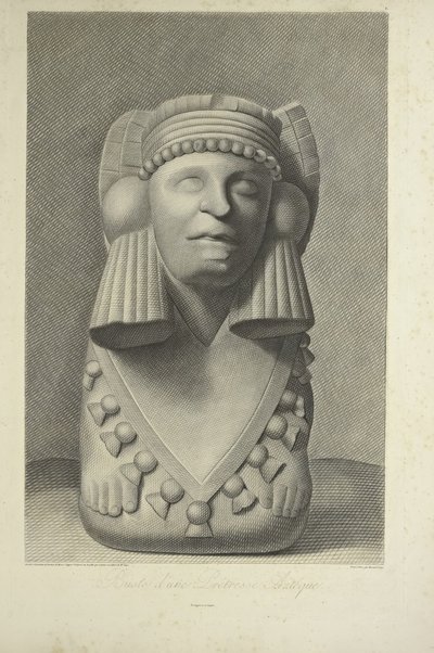 Bust of an Aztec Priestess, Illustration from 
