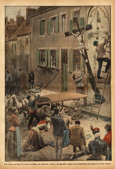 By Order of the Mayor of Reims, Charles Arnould, Engraving in "Le Pelerin" 24/06/1900. Selva Collection. by French School
