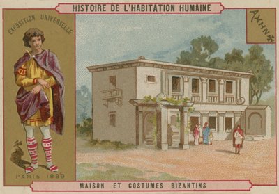 Byzantine House and Costumes by French School