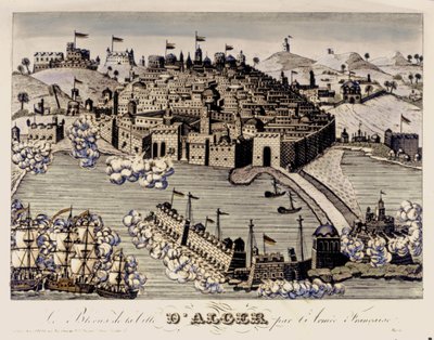 Colonialism: The Blockade of the City of Algiers by the French Army, 1830 by French School