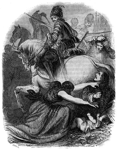 Camisard War of 1702-1705 which opposes Protestants of the Cevennes to the royal Catholic government. Massacre of Protestants in the Cevennes by French School