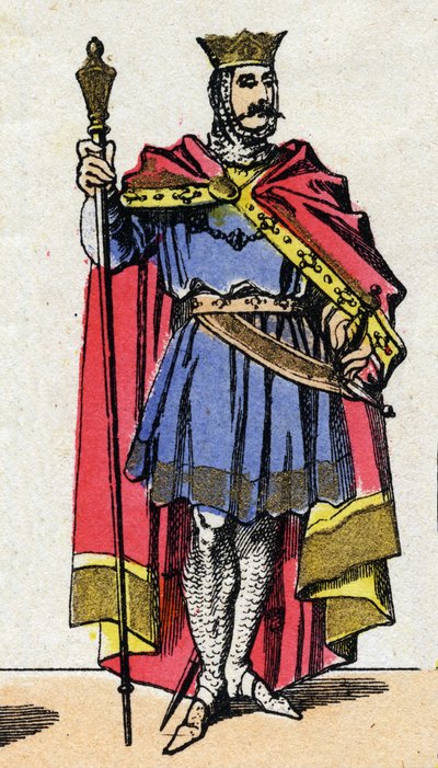 Capetian Dynasty: Portrait of Hugues Capet (940-996) King of the Franks by French School