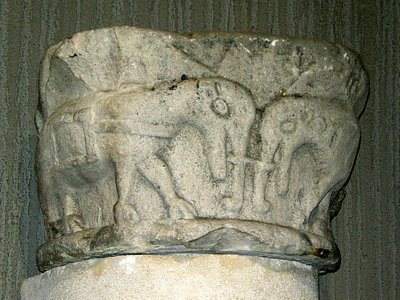 Capital with Elephants by French School