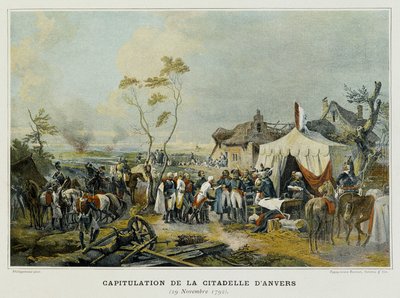 Capitulation of the Citadel of Antwerp (Flanders, Belgium), 29 November 1792 by French School