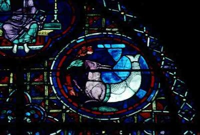 Capricorn, from the Zodiac Window by French School