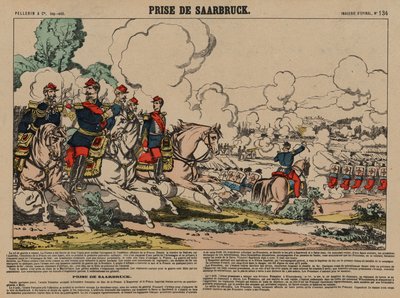 Capture of Saarbrucken by the French, Franco-Prussian War, 2 August 1870 by French School