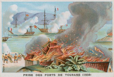 Capture of the Forts of Tourane, 1859 by French School