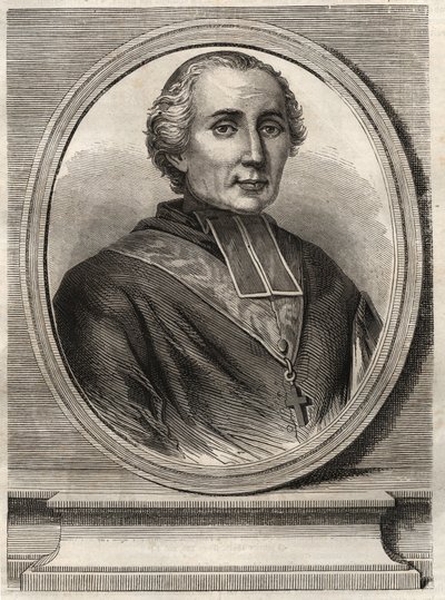 Portrait of Cardinal Francois-Nicolas-Madeleine Morlot (1795-1862) - Archbishop of Paris and Cardinal by French School