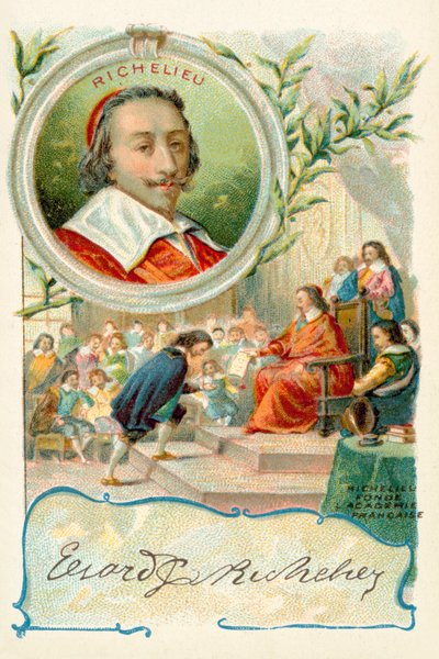 Cardinal Richelieu Founding the Academie Francaise by French School