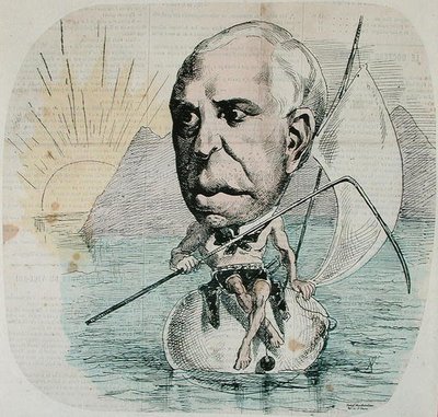 Caricature of Auguste Nelaton by French School