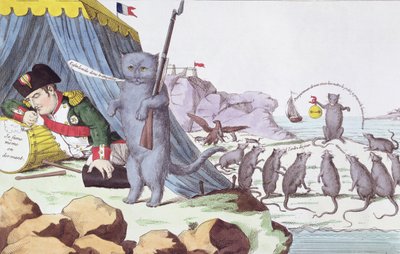 Caricature of Napoleon Bonaparte on Elba, c.1814-15 by French School