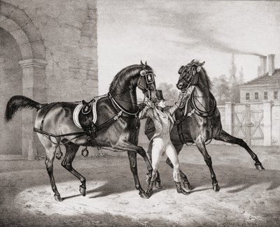 Carriage Horses for the King of England by French School