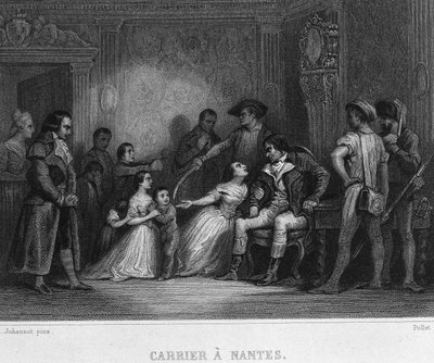 Carrier a Nantes - in Revolution francaise by Thiers. 19th century by French School
