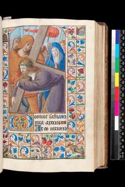 Carrying of the Cross from Book of Hours, MS 92 f.57r, Western France by French School