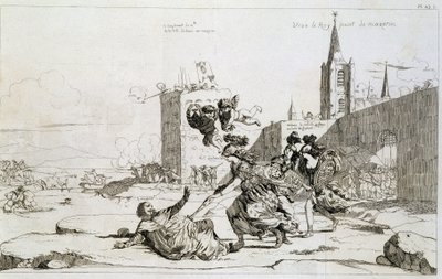 Cartoon Depicting Mademoiselle de Montpensier (Grande Mademoiselle) 