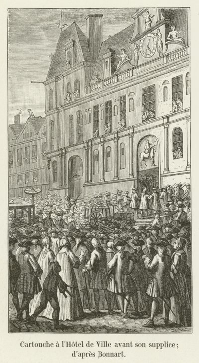Cartouche at the Hotel de Ville before his execution; after Bonnart by French School
