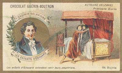 Casimir Delavigne, French poet and playwright, author of 