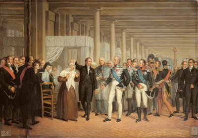 Cataract Operation Performed by Guillaume Dupuytren in the Presence of King Charles X at the Hotel Dieu by French School