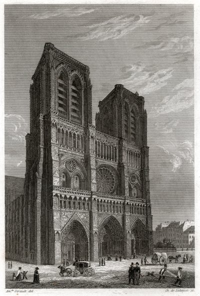 Cathedrale Notre Dame de Paris by French School