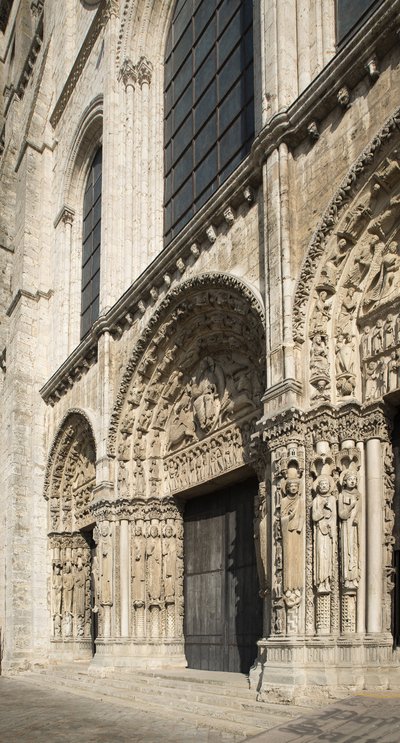 Cathedral of Chartres, Portal Royal Facade West by French School
