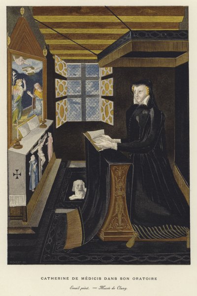 Catherine de Medici in Her Oratory by French School