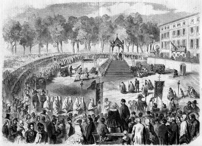 Catholic fete: Fete Dieu in Toulon, Var (83) by French School