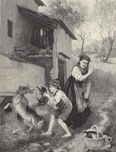Caught in the Act by French School