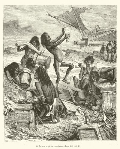 It Was an Orgy of Cannibals by French School