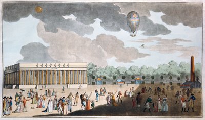 Celebration of Bastille Day, July 14 on the Champs Elysees, Paris in 1801 by French School