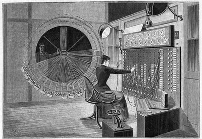 Central Office of the Theatrophone (Home Theater Auditions) in Paris in 1892 by French School