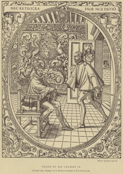 Chair of King Charles IX of France, 16th Century by French School