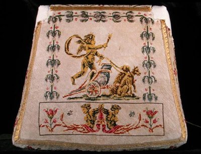 Chairseat depicting Vulcan on his chariot by French School