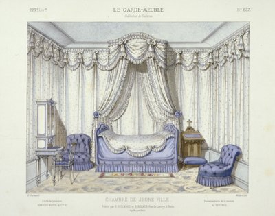 Chambre de Jeune Fille, from Le Garde-Meuble, c.1890 by French School