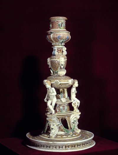Chandelier in Fine Faience from Saint Porchaire by French School