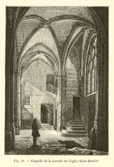 Chapel of the turret of the church of Saint-Benoist by French School
