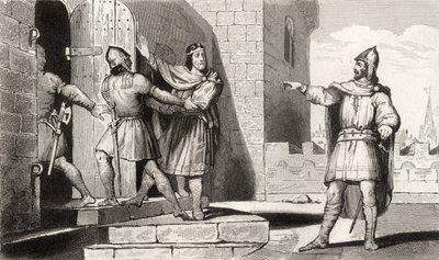 Charles III (879-929) the Simple taken prisoner by one of his soldiers, from 