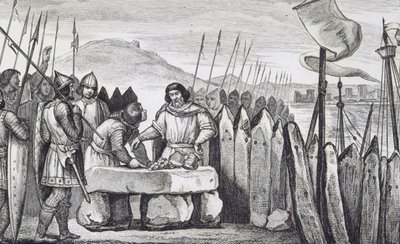 Charles III the Fat Pays off the Viking Invaders in 886, from 