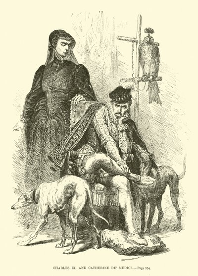 Charles IX and Catherine de Medici by French School