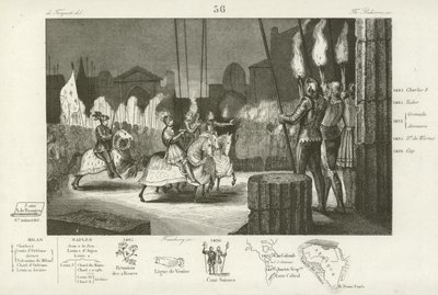 Charles VIII of France entering Rome in triumph, 1494 by French School
