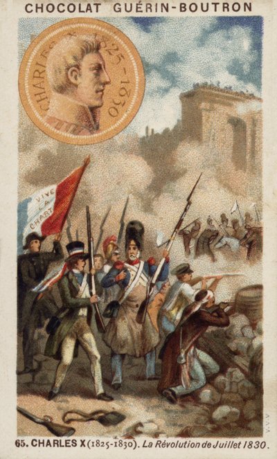 Charles X of France and the Revolution of July 1830 by French School